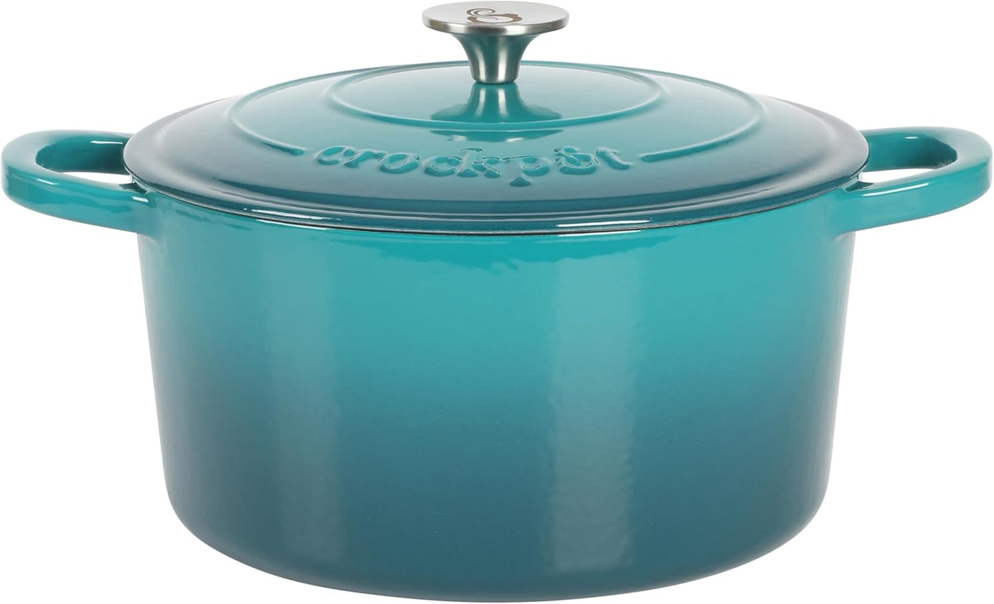 Crock-Pot 3 Quart Enameled Cast Iron Dutch Oven – Aqua QFEQ