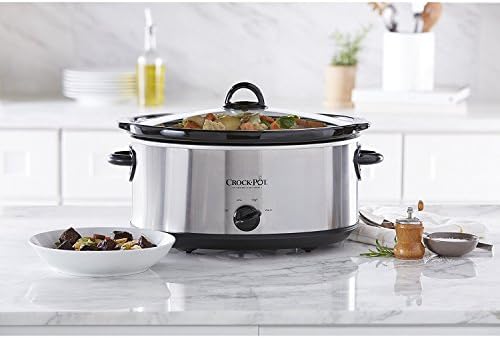 Crock-Pot 7 Quart Oval Manual Slow Cooker – Stainless Steel KPMF