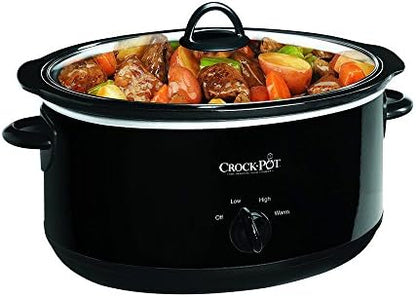 Crock-Pot 8 Quart Manual Slow Cooker – Black 8XUN