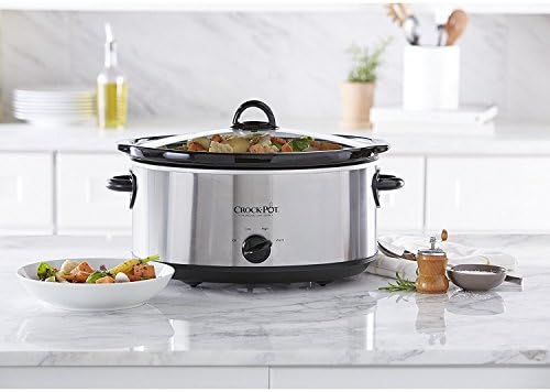 Crock-Pot 7 Quart Oval Manual Slow Cooker – Stainless Steel KPMF