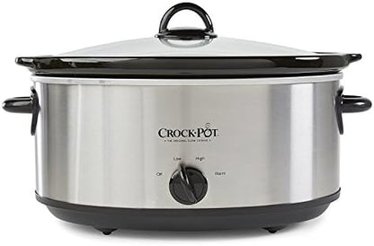 Crock-Pot 7 Quart Oval Manual Slow Cooker – Stainless Steel KPMF