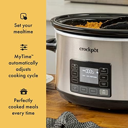Crock-Pot 7 Quart Portable Programmable Slow Cooker with Timer RR37