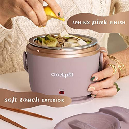Crock-Pot Electric Lunch Box Food Warmer 20oz – Blush Pink RYUR