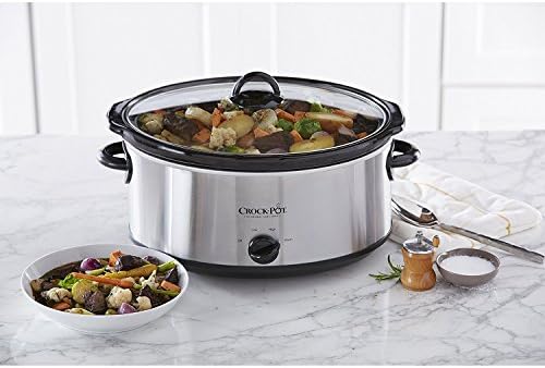 Crock-Pot 7 Quart Oval Manual Slow Cooker – Stainless Steel KPMF
