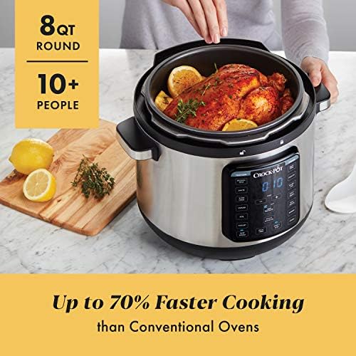 Crock-Pot 8 Quart Express Crock Multi-Use Pressure Cooker N8L8