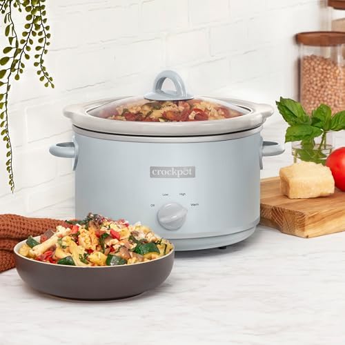 Crock-Pot 4.5 Quart Manual Slow Cooker – Macaroon Blue WEO7