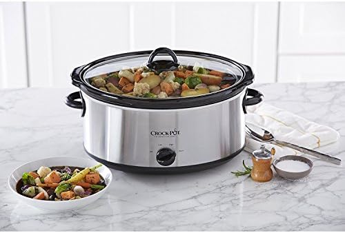 Crock-Pot 7 Quart Oval Manual Slow Cooker – Stainless Steel KPMF