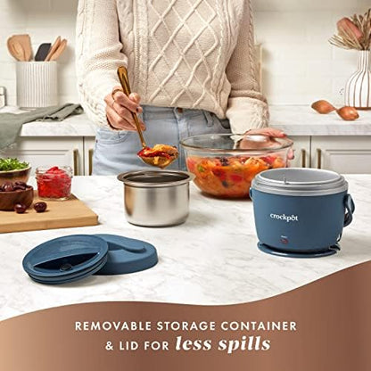 Crock-Pot Electric Lunch Box Food Warmer 20oz – Faded Blue EM1K