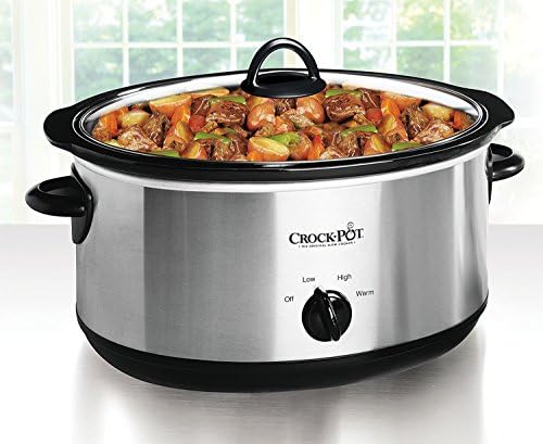 Crock-Pot 7 Quart Oval Manual Slow Cooker – Stainless Steel KPMF