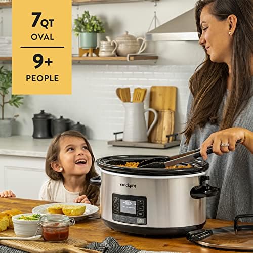 Crock-Pot 7 Quart Portable Programmable Slow Cooker with Timer RR37