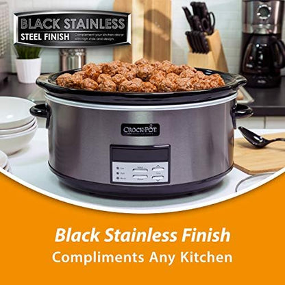 Crock-Pot 8 Quart Programmable Slow Cooker with Auto Warm 82JK