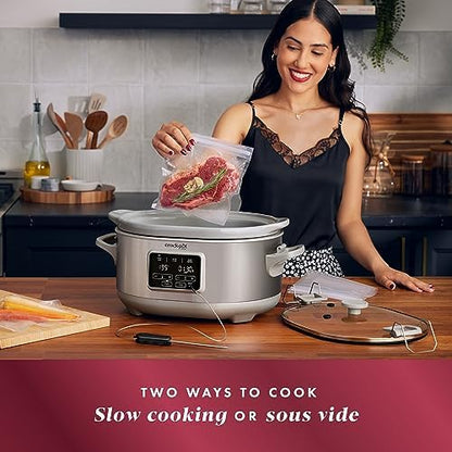 Crock-Pot 7 Quart Programmable Cook & Carry Slow Cooker HI4V