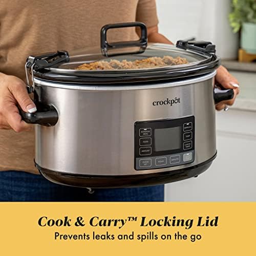 Crock-Pot 7 Quart Portable Programmable Slow Cooker with Timer RR37