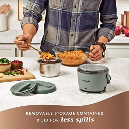 Crock-Pot Portable Electric Lunch Box Food Warmer – Green UZQ7