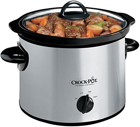 Crock-Pot 3 Quart Manual Slow Cooker – Silver GJ6D