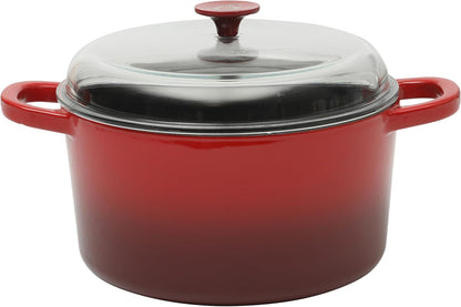 Crock-Pot 3 Quart Enameled Cast Iron Dutch Oven – Aqua QFEQ