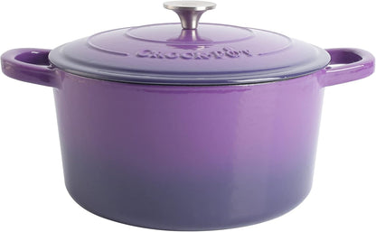 Crock-Pot 3 Quart Enameled Cast Iron Dutch Oven – Aqua QFEQ