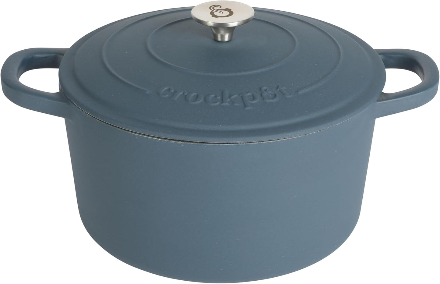 Crock-Pot 3 Quart Enameled Cast Iron Dutch Oven – Aqua QFEQ