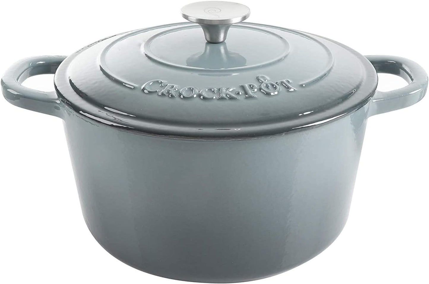 Crock-Pot 3 Quart Enameled Cast Iron Dutch Oven – Aqua QFEQ