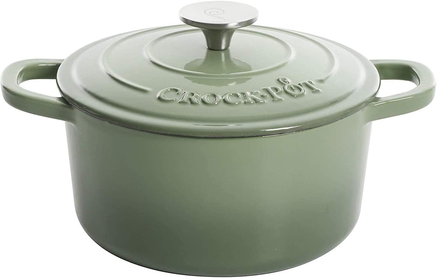 Crock-Pot 3 Quart Enameled Cast Iron Dutch Oven – Aqua QFEQ