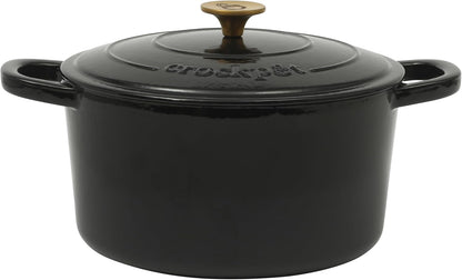 Crock-Pot 3 Quart Enameled Cast Iron Dutch Oven – Aqua QFEQ