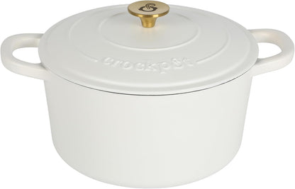 Crock-Pot 3 Quart Enameled Cast Iron Dutch Oven – Aqua QFEQ