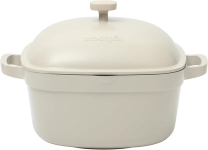 Crock-Pot 3 Quart Enameled Cast Iron Dutch Oven – Aqua QFEQ