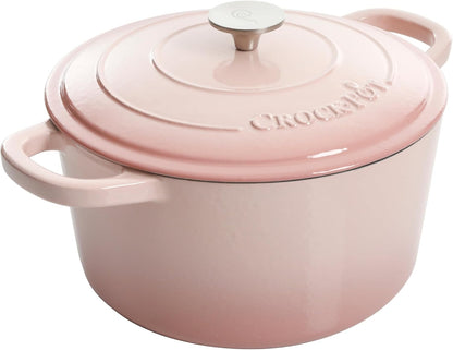 Crock-Pot 3 Quart Enameled Cast Iron Dutch Oven – Aqua QFEQ