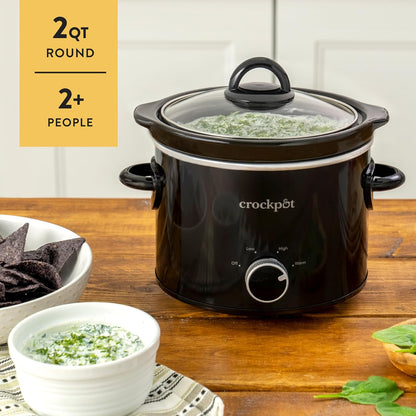 Crock-Pot 2 Quart Mini Slow Cooker – Classic Compact Cooker KFC2