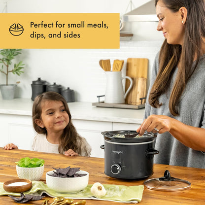 Crock-Pot 2 Quart Mini Slow Cooker – Classic Compact Cooker KFC2